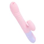 wibrator silicone vibrator usb 7 function and thrusting function heating pink - galeria 1