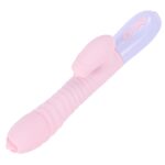 wibrator silicone vibrator usb 7 function and thrusting function heating pink - galeria 5