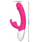 wibrator silicone vibrator usb 7 powerful licking and thrusting modes - galeria 1