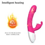 wibrator silicone vibrator usb 7 powerful licking and thrusting modes - galeria 5