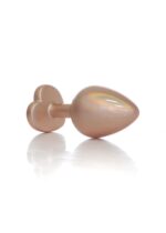 plug jewellery pearl gold heart plug clear m - galeria 2