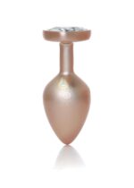 plug jewellery pearl gold heart plug clear m - galeria 4