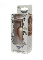 plug jewellery pearl gold heart plug clear m - galeria 6