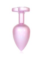 plug jewellery pearl pink heart plug clear l - galeria 3