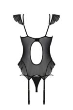 gorset i stringi kitasana czarny - galeria 3