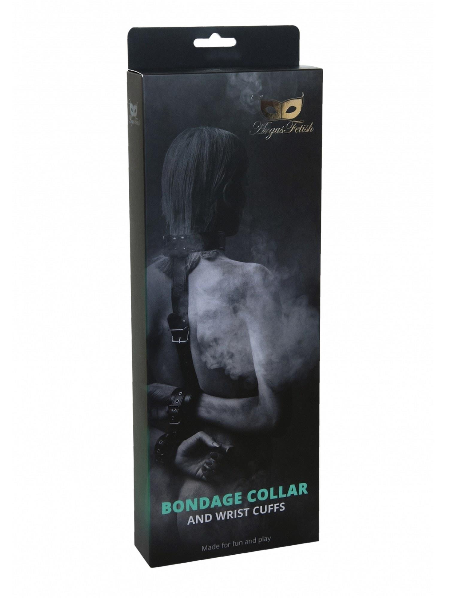 79-AF-1035 Bondage Collar and Wrist Cuffs - obrazek 1