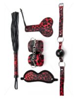 zestaw 5 pieces leopard bondage panterka - galeria 1