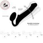 semi realistic bendable strap on black s - galeria 2