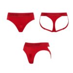 harness lingerie heroine xl red - galeria 5