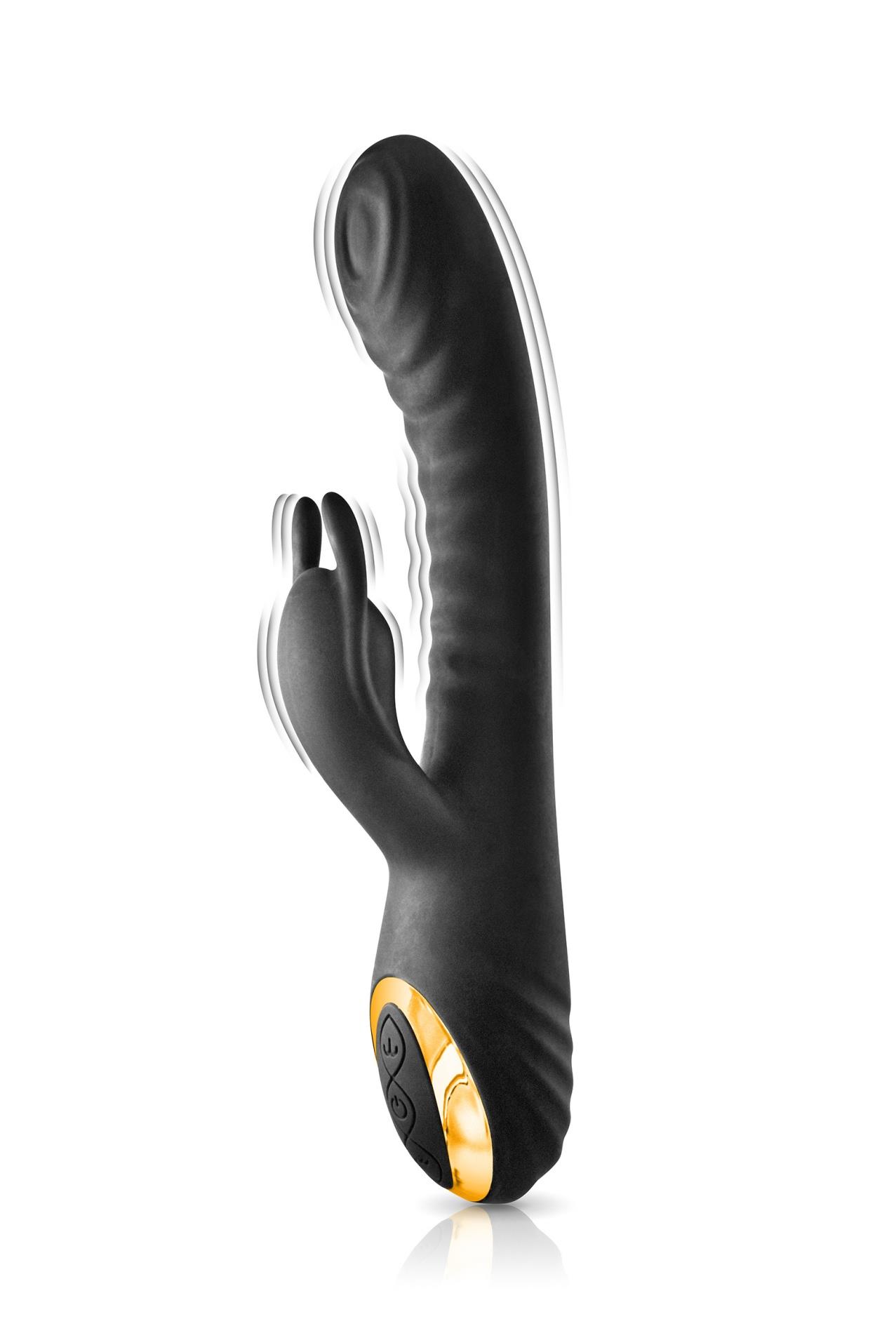 90-521170001000 RABBIT MY MAHARANI BLACK EMPIRE VIBRATOR - obrazek 1