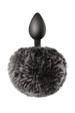 black pompom anal plug - zdjęcie produktu