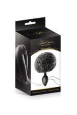 black pompom anal plug - galeria 1