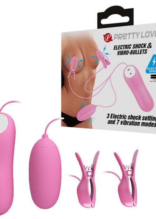 pretty love electric shock vibro bullets 7 vibration functions 3 electric shock functions - zdjęcie produktu