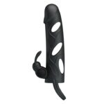 pretty love penis sleeve with ball strap vibration black - galeria 3