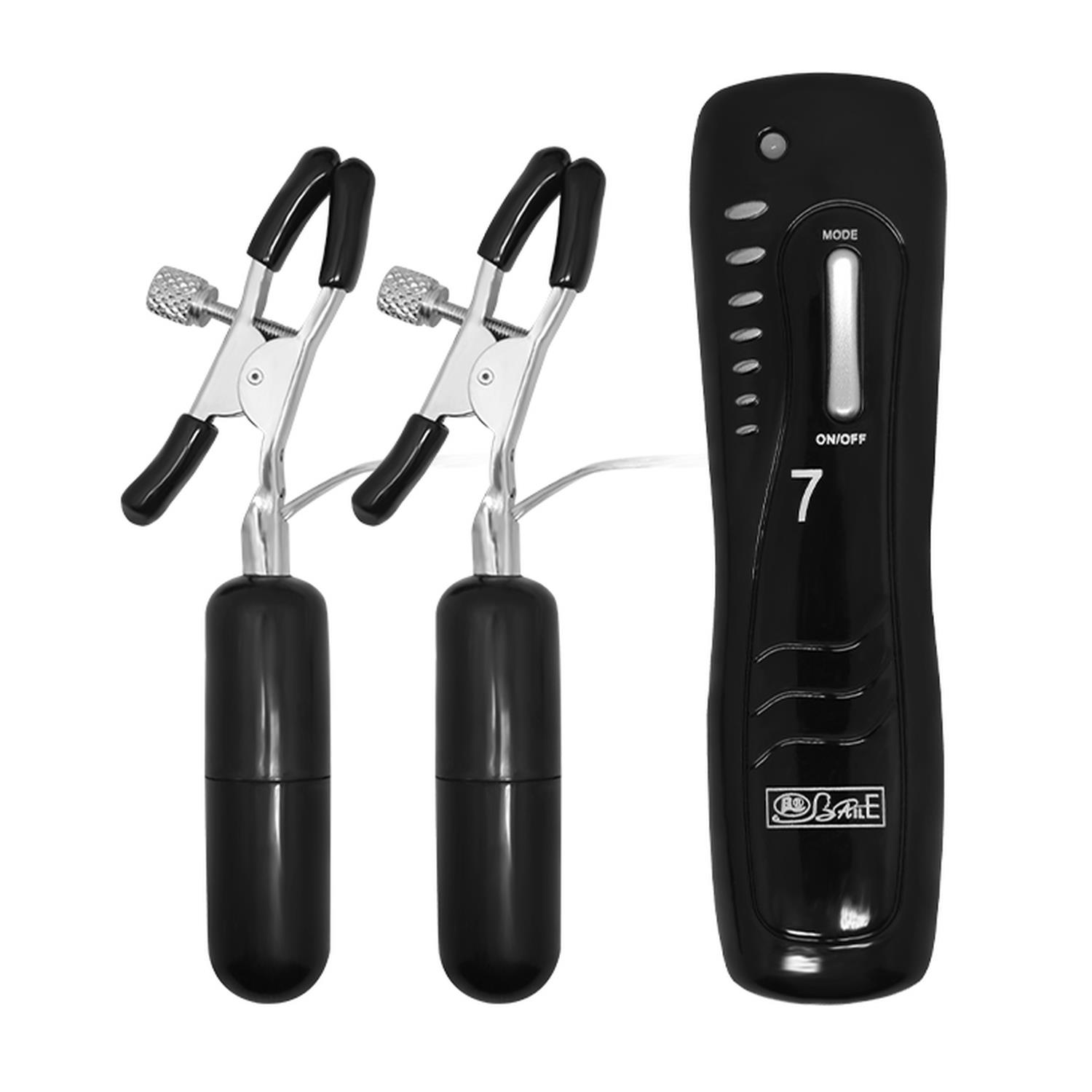 BI-036020 BAILE- Nipple Clamps, 7 vibration functions - obrazek 1