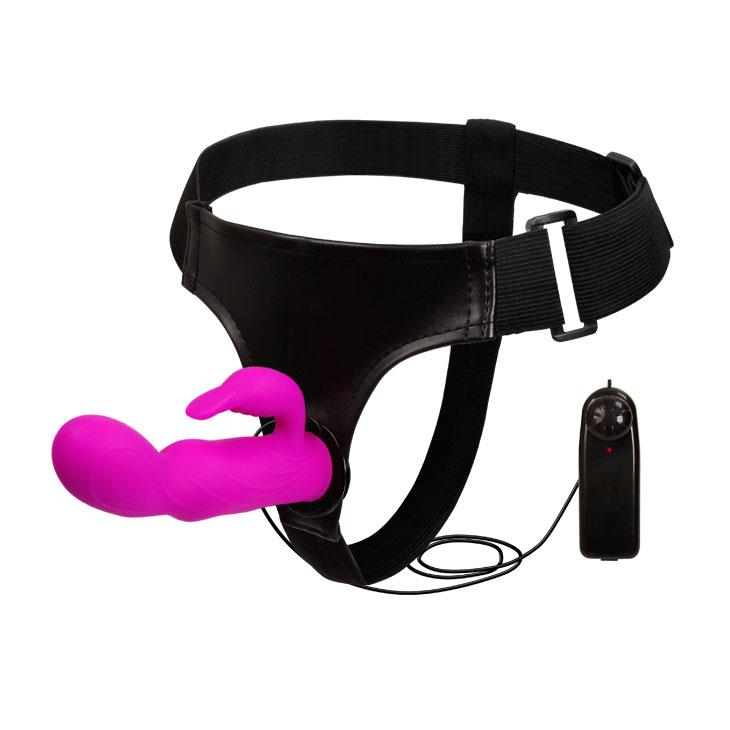 BW-022042 BAILE - Strap-on ULTRA HARNESS DOUBLE Vibration - obrazek 1