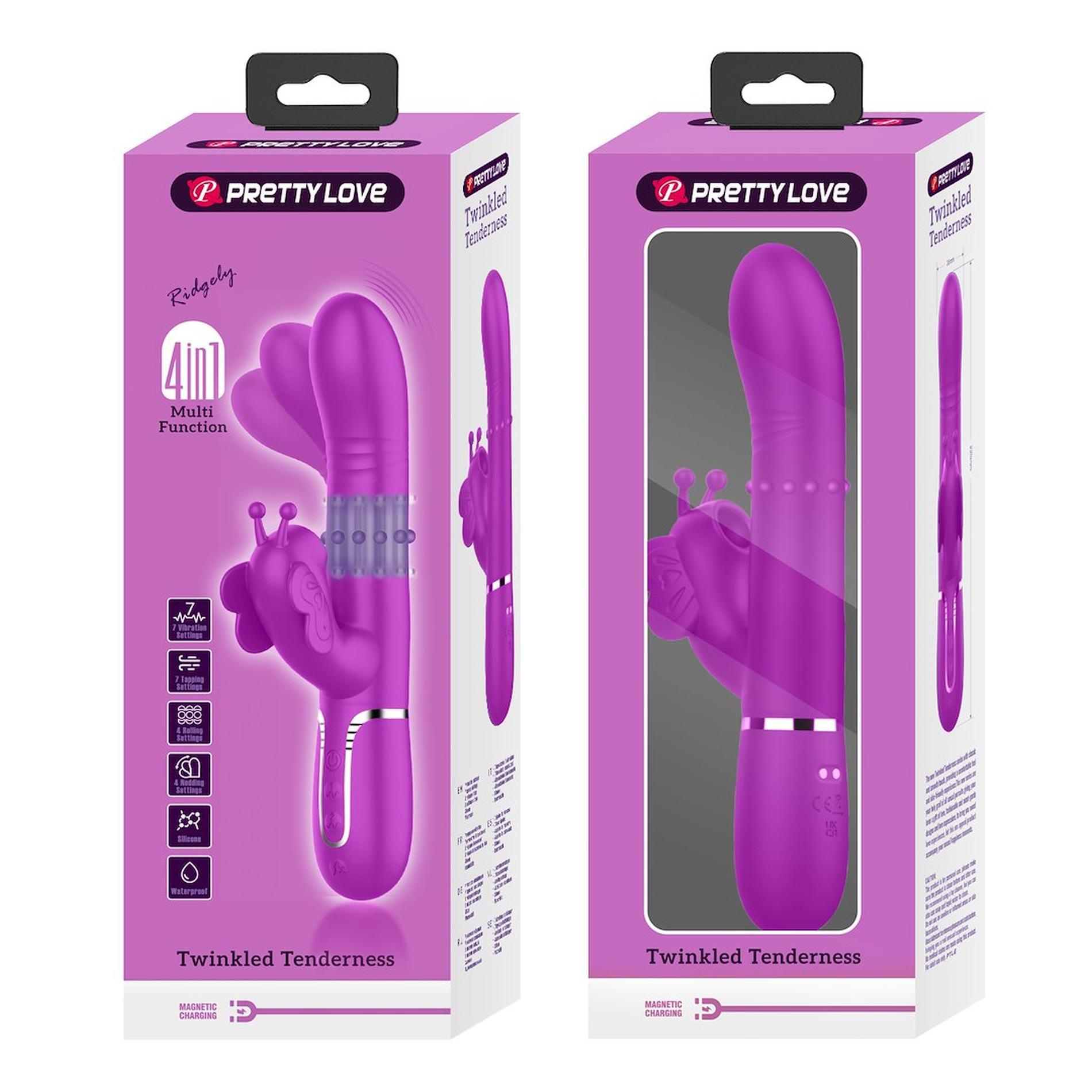 BW-500011_01 pretty love butterfly clit vibrator pink - zdjęcie produktu