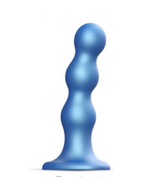 dildo plug balls s metalicznie niebieskie - zdjęcie produktu