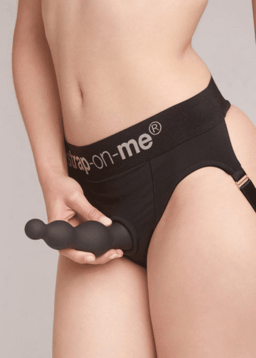 dildo plug beads s czarne - galeria 1