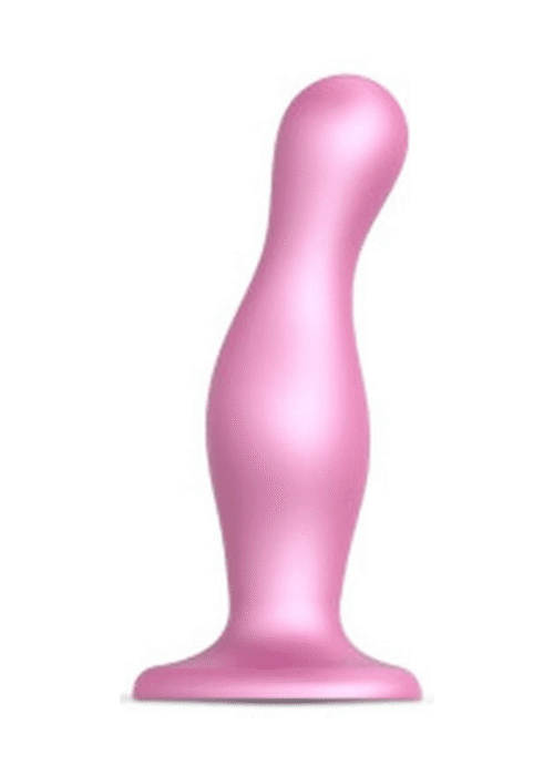 dildo plug curvy s rozowe - zdjęcie produktu