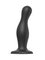 dildo plug curvy xl czarne - zdjęcie produktu
