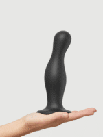 dildo plug curvy xl czarne - galeria 5