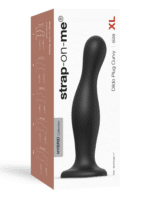 dildo plug curvy xl czarne - galeria 2