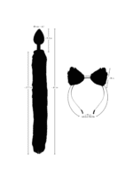 korek analny bad kitty pet play zestaw czarny - galeria 3