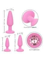 korek analny crystal booty kit zestaw 3 sztuki - galeria 2