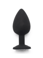 korek analny diamond booty jewel duzy czarny - galeria 2