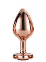 korek analny gleaming love m rozowe zloto - galeria 3