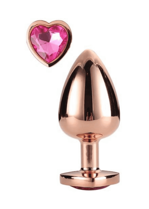 korek analny gleaming love m rozowe zloto - zdjęcie produktu