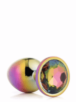 korek analny gleaming love medium wielokolorowy - galeria 3