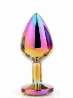 korek analny gleaming love medium wielokolorowy - galeria 4