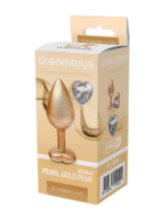 korek analny gleaming love medium zloty - galeria 1