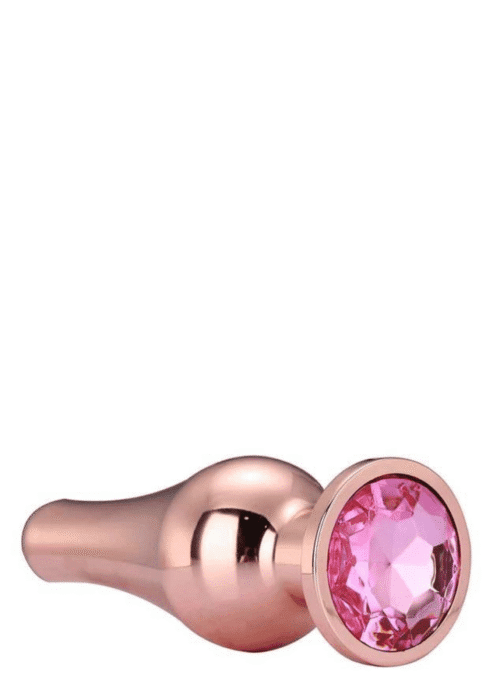 korek analny gleaming love rozowe zloto m - galeria 1