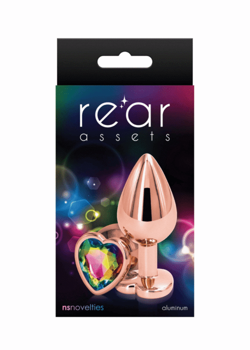 korek analny rear assets rose gold heart m multikolor - galeria 1