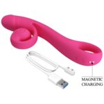 pretty love love romance beau snail rabbit hot pink - galeria 7