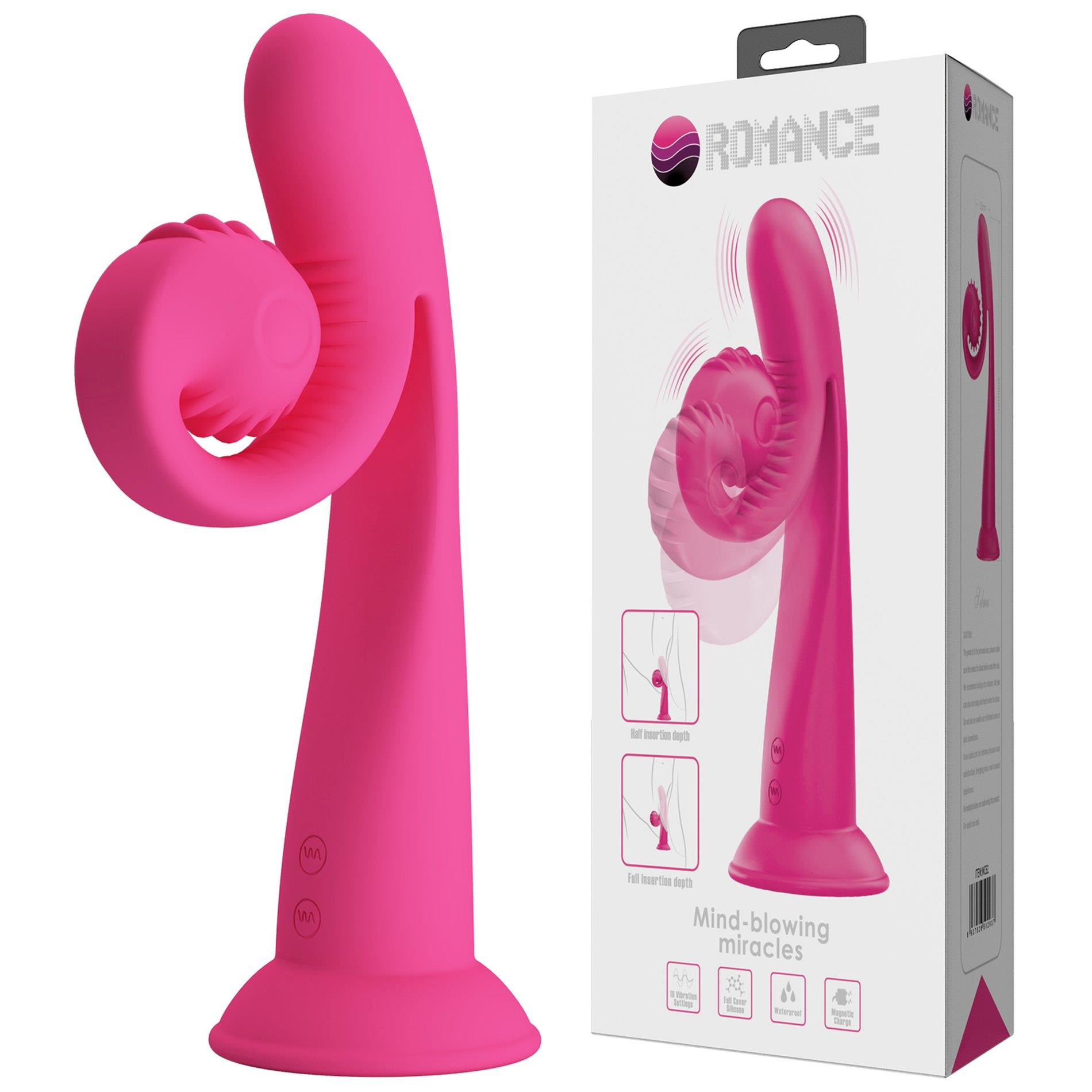 MC61_01 pretty love love romance selma snail rabbit hot pink - zdjęcie produktu