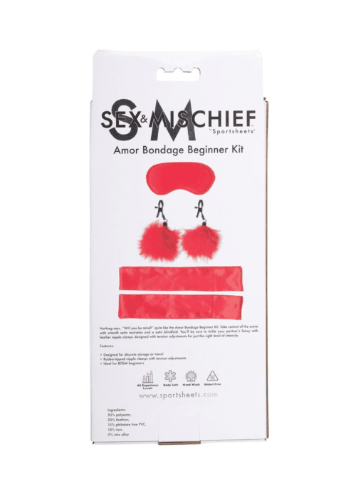 zestaw amor bondage beginner czerwony - galeria 1