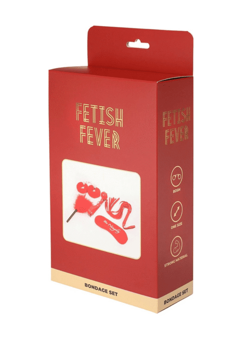 zestaw fetish fever 5w1 czerwony - galeria 1