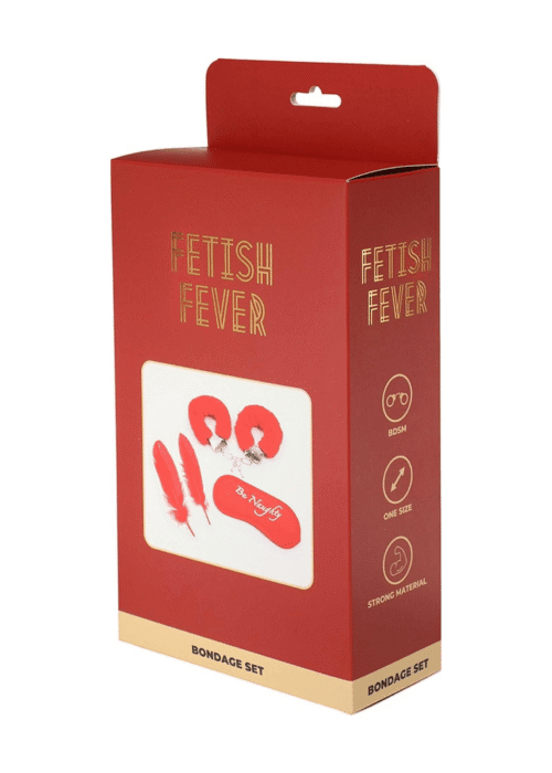 zestaw fetish fever bondage czerwony - galeria 1