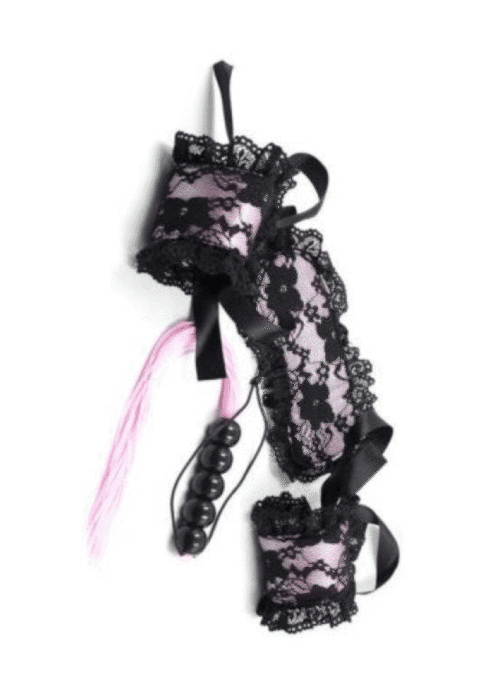 zestaw lace bondage rozowy - zdjęcie produktu