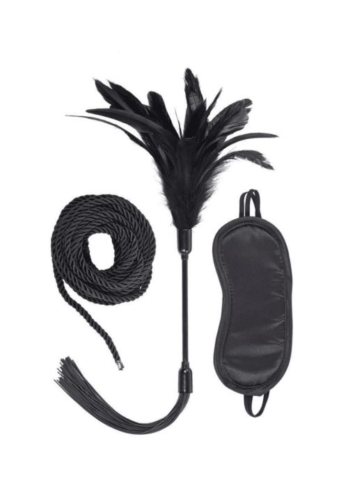 zestaw shadow tie tickle czarny - zdjęcie produktu