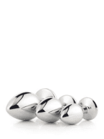 zestaw korkow analnych gleaming love set srebrny - galeria 2