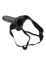 proteza fallo strap on cavo real rapture 8 black with balls - galeria 1