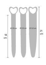 silicone vaginal dilators 3pcs pink - galeria 12