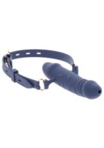 silicone breathable penis gag blue - galeria 9