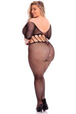 bodystocking zireena czarne plus size - galeria 1