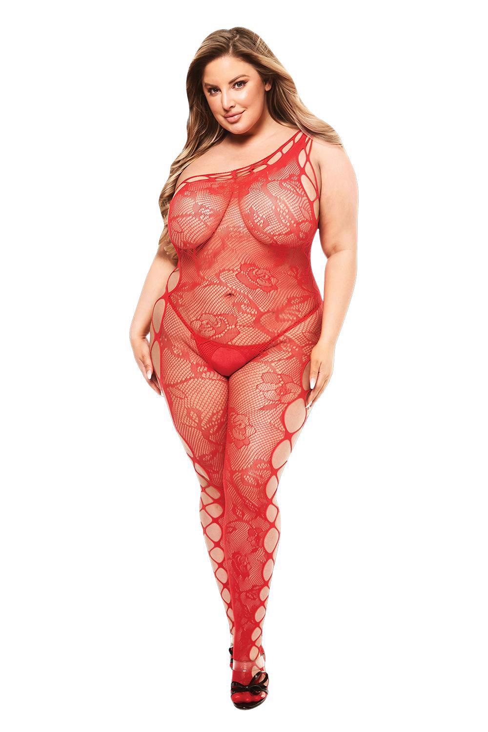 35-BAC5003REDQ_1 Bodystocking Lurelia - obrazek 1